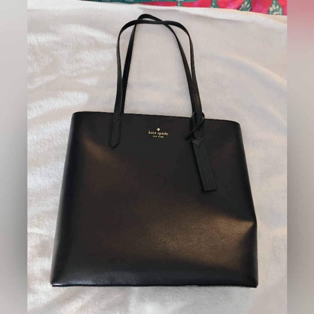 Kate Spade Black saffiano tote bag